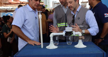 Águas do Pará e Governo do Estado inauguram primeira parte das obras de saneamento na Vila da Barca