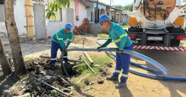 Águas do Pará realiza limpeza das redes para melhorar abastecimento em Bagre
